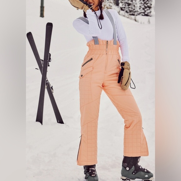 Free People All Prepped Bib Ski Pants Size Small NWT - Picture 1 of 16